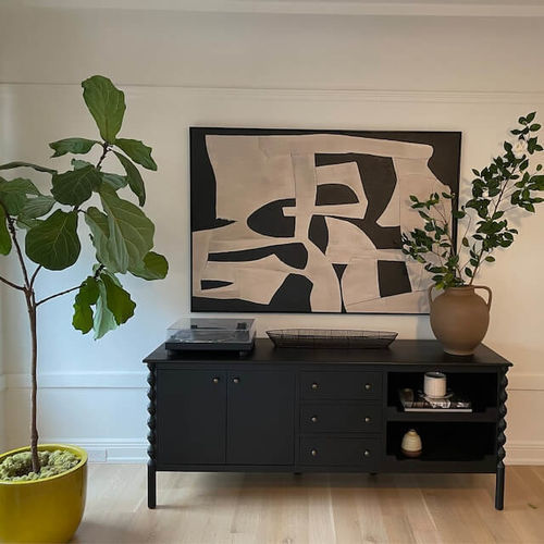 Customer photo review of Abstract Tranquility Art Painting #WS008