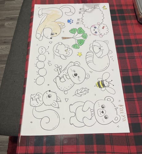 Customer photo review of Children's Drawing Roll