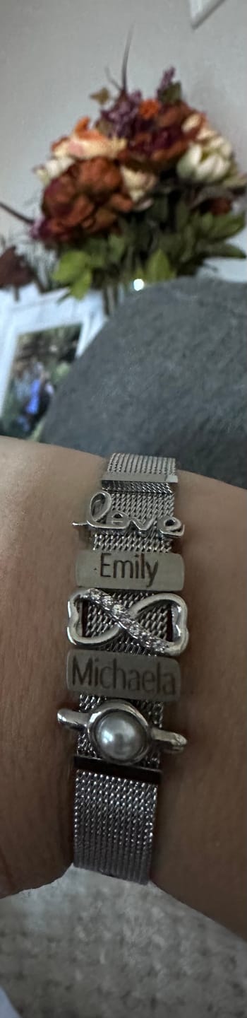 Customer photo review of Mesh bracelet silver
