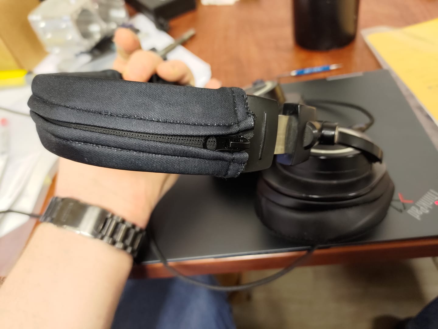 Customer photo review of WC BandZ V2 Protective Headband Cover For ATH M Series Headphones