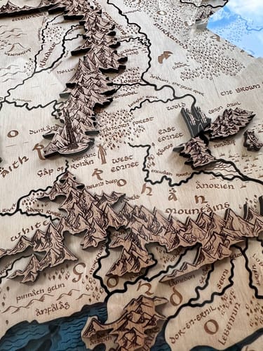 Customer photo review of 3D MIDDLE EARTH MAP