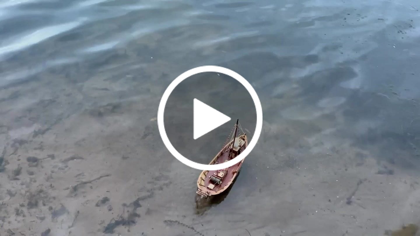 Customer video review of Maqueta Barco Palamós