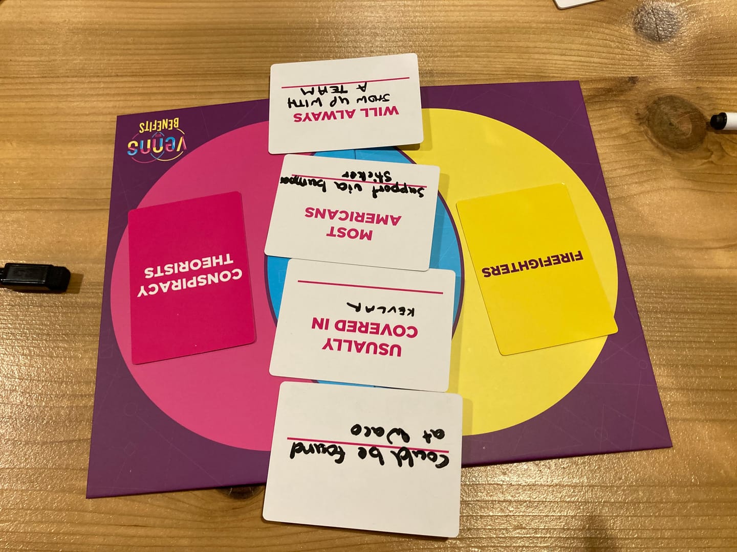 Customer photo review of Venns with Benefits: The Hilarious Venn Diagram Game