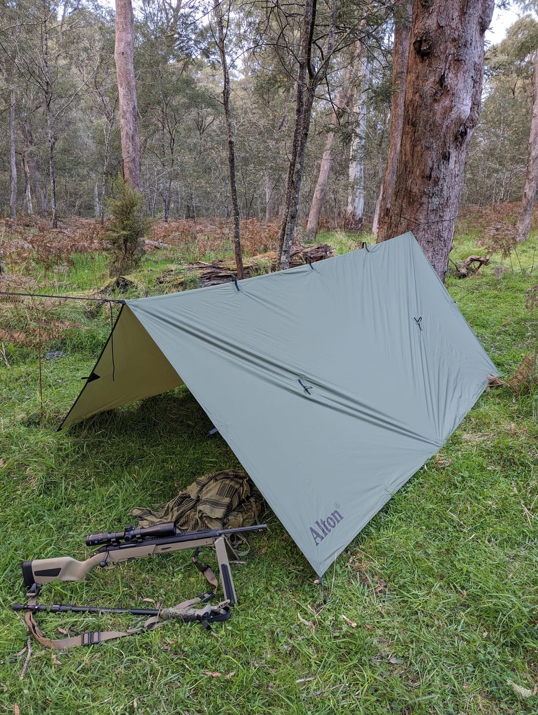 Customer photo review of 3m x 3m Lightweight Tarp
