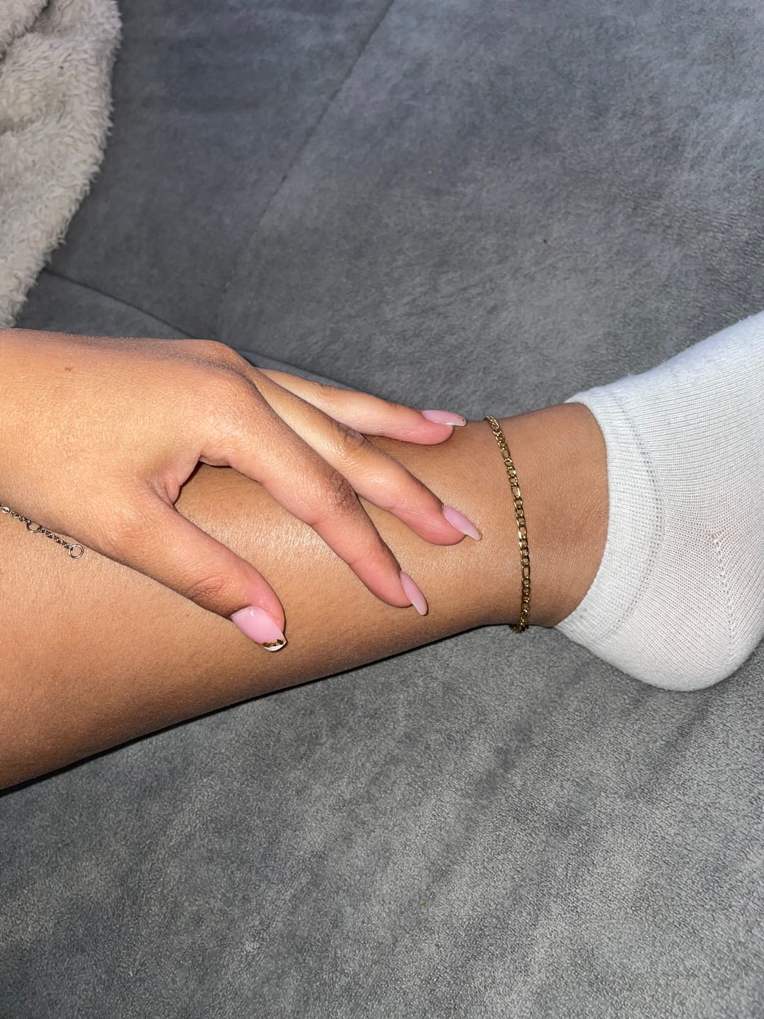 Customer photo review of Classic Fußkette | 18K vergoldet