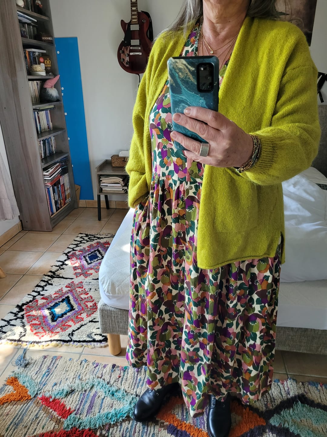 Customer photo review of Robe Sia -  viscose fleurs de Ravello