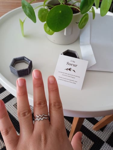 Customer photo review of Bague Ajustable - À ma soeur - Je serai toujours à tes côtés