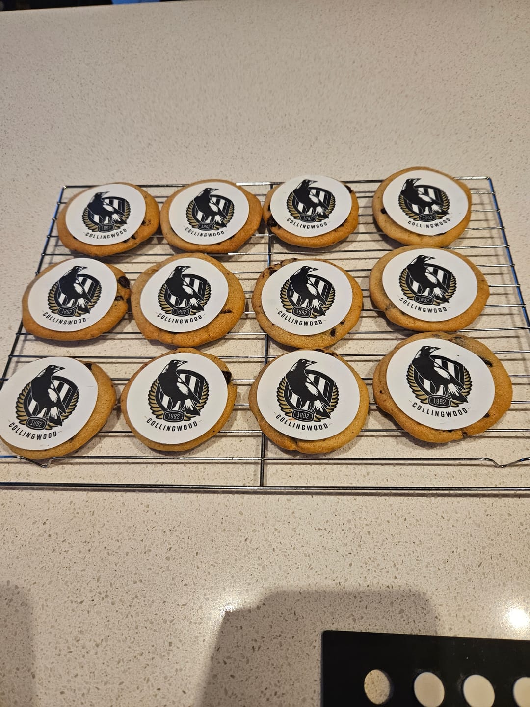 Customer photo review of Collingwood Magpies AFL Club - Edible Icing Images