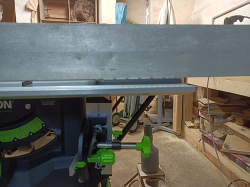 Customer photo review of Scie sur table 255mm Evolution FURY5-S avec Lame multi-matériaux TCT