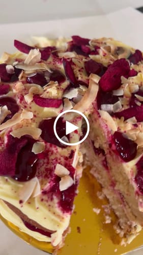 Customer video review of Cherry, Plum & Coconut Cake