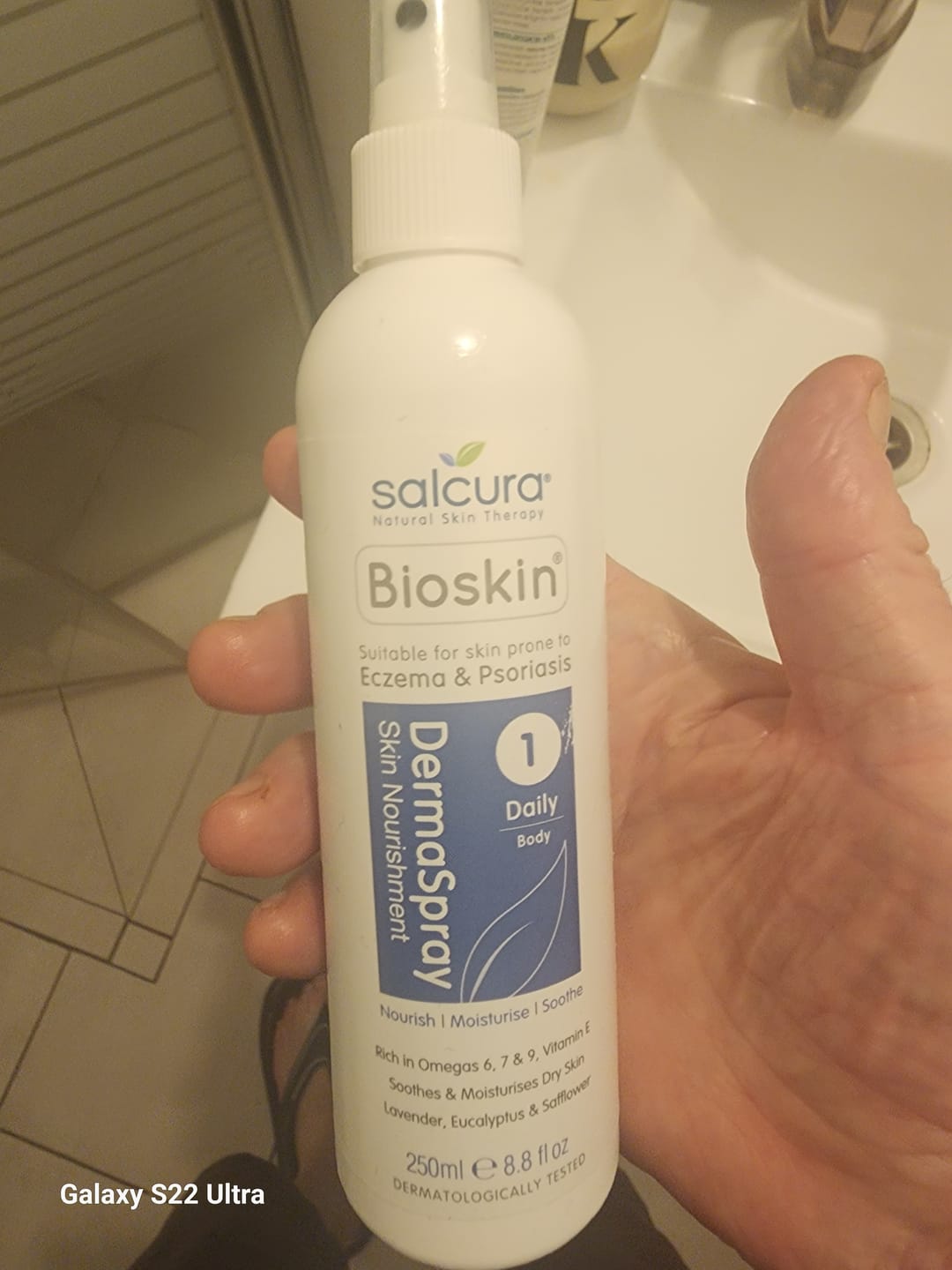 Customer photo review of Bioskin DermaSpray Intensive