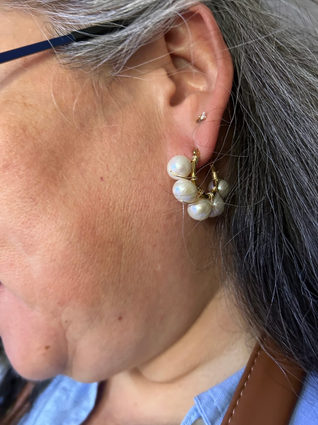 Customer photo review of Arracadas Mónica