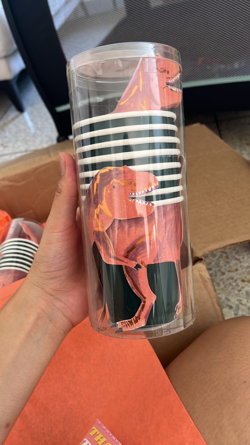 Customer photo review of T-Rex Party Cups