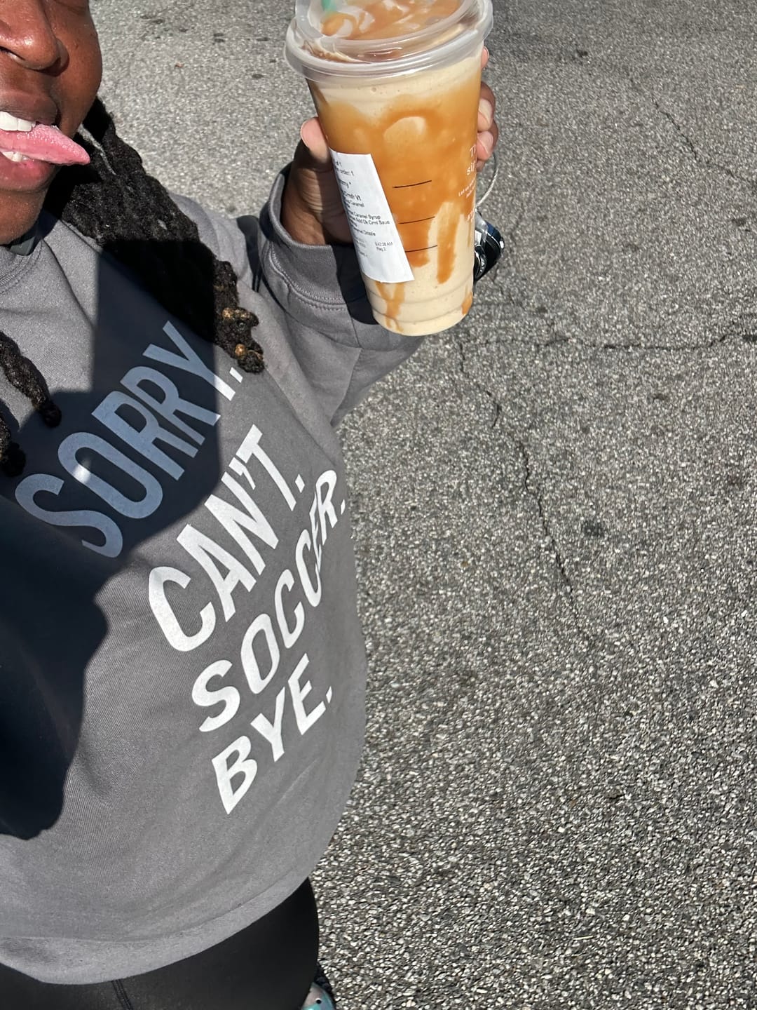 Customer photo review of Sorry Can't Soccer Bye