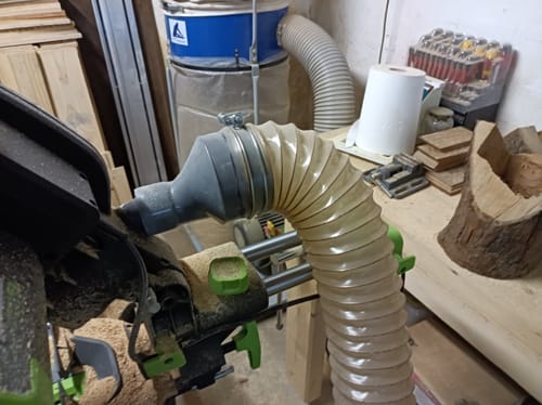 Customer photo review of Scie à onglet électrique 255mm Evolution F255SMS avec lame multi-matériaux TCT