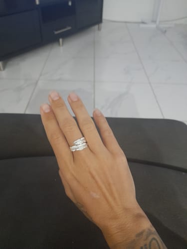 Customer photo review of Feather From An Angel Ring
