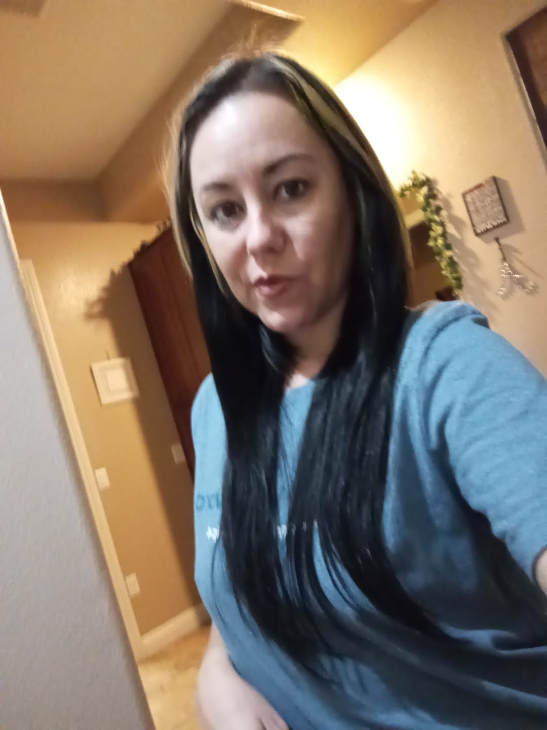 Customer photo review of Full Shine PU Seamless Clip in Extensions 100% Remy Human Hair 8 Pieces Jet Black (#1)
