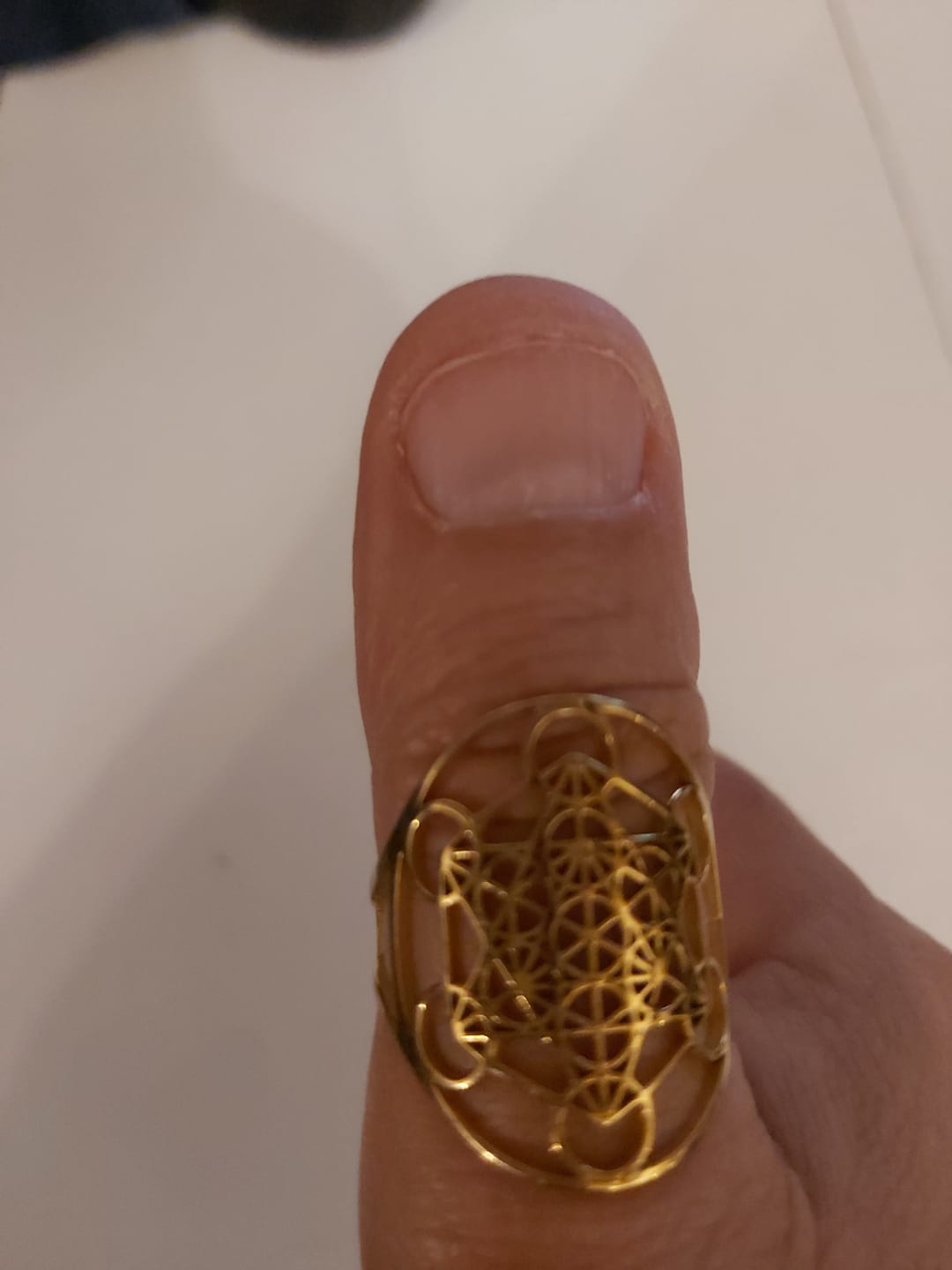 Customer photo review of Bague Ajustable Métatron