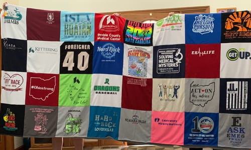 Customer photo review of Classic T-Shirt Blanket