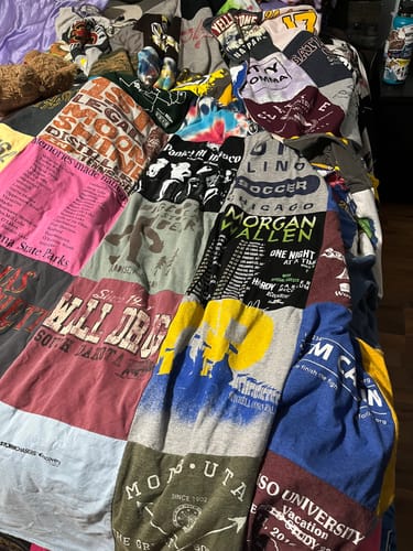 T-shirt quilt from morgan state university by Aeriel from IN