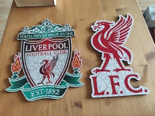 Customer photo review of Liverpool FC® Liver Bird Logo - Wooden Puzzle