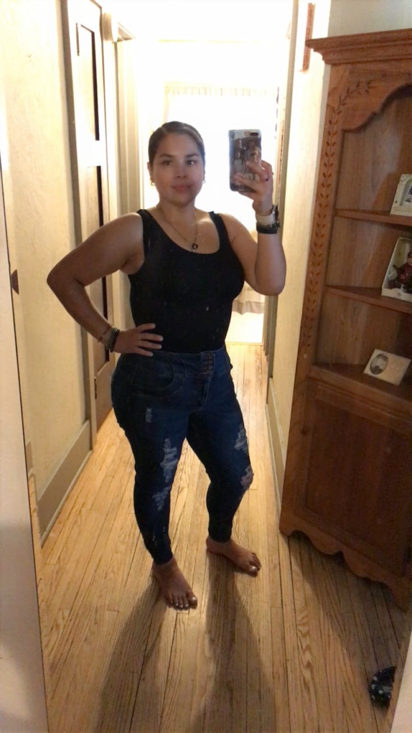 Customer photo review of Sculpting Faja with Hooks NS066