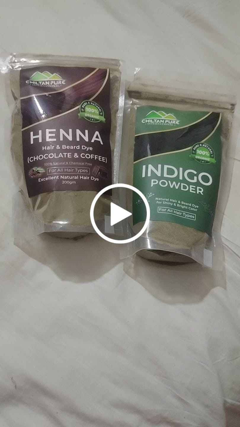 Customer video review of Indigo Powder – Natural Hair & Beard Dye Improves Hair Quality, Boosts Shine & Bright Color!