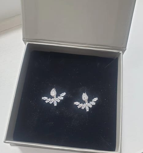 Customer photo review of DEMI Statement Ear Jackets (Rose Gold, Gold & Silver)