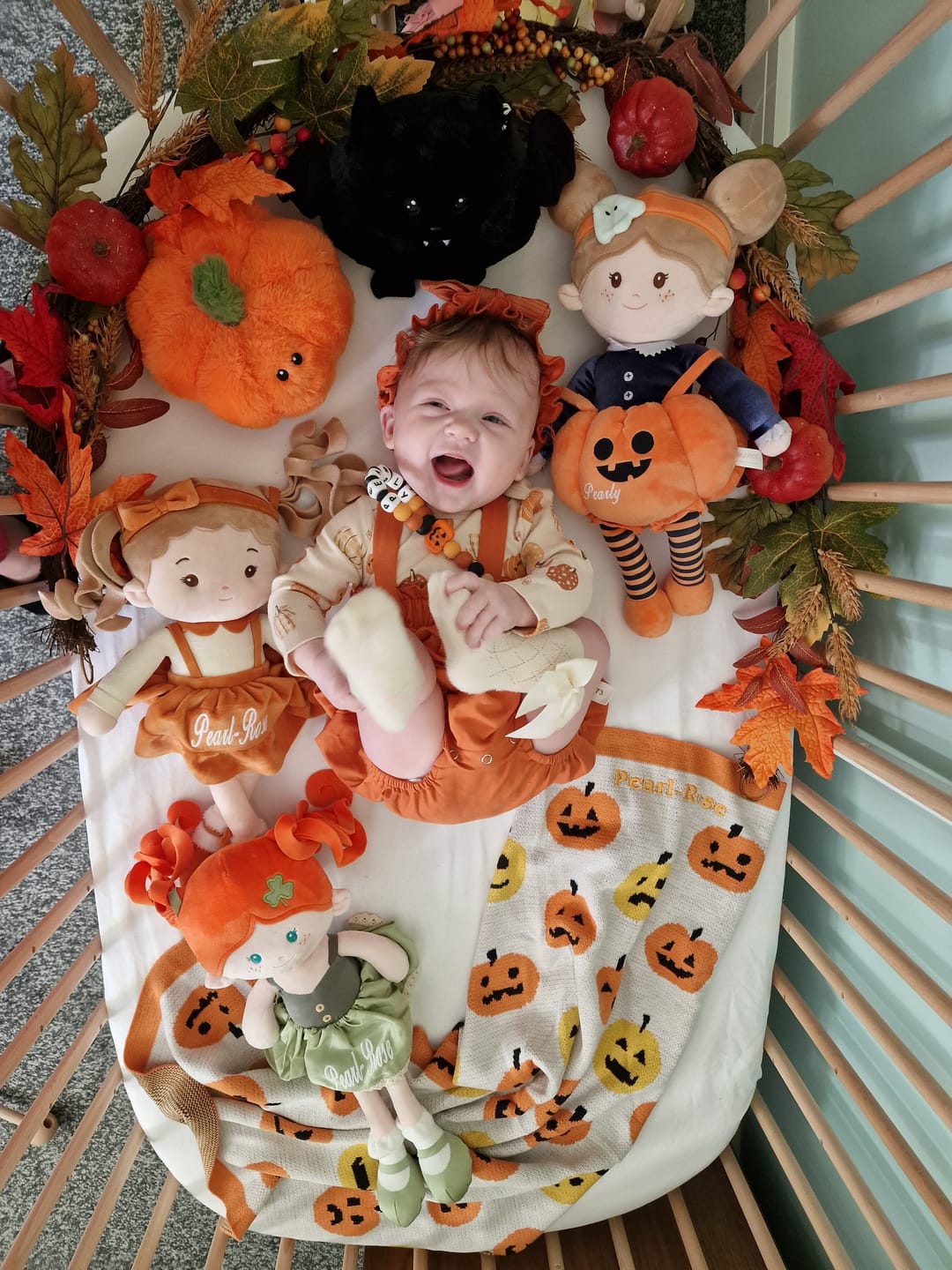 Customer photo review of Personalized Pumpkin Girl (2 Skin Tones) - Halloween Special
