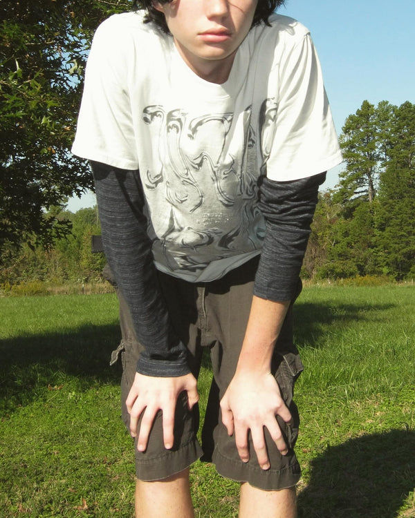 Customer photo review of Aelfric Eden Futuristic Liquid Metal Design Tee
