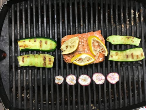 Customer photo review of Popsie's Wild Caught Alaska Sockeye Salmon & Halibut Box, 10 lbs