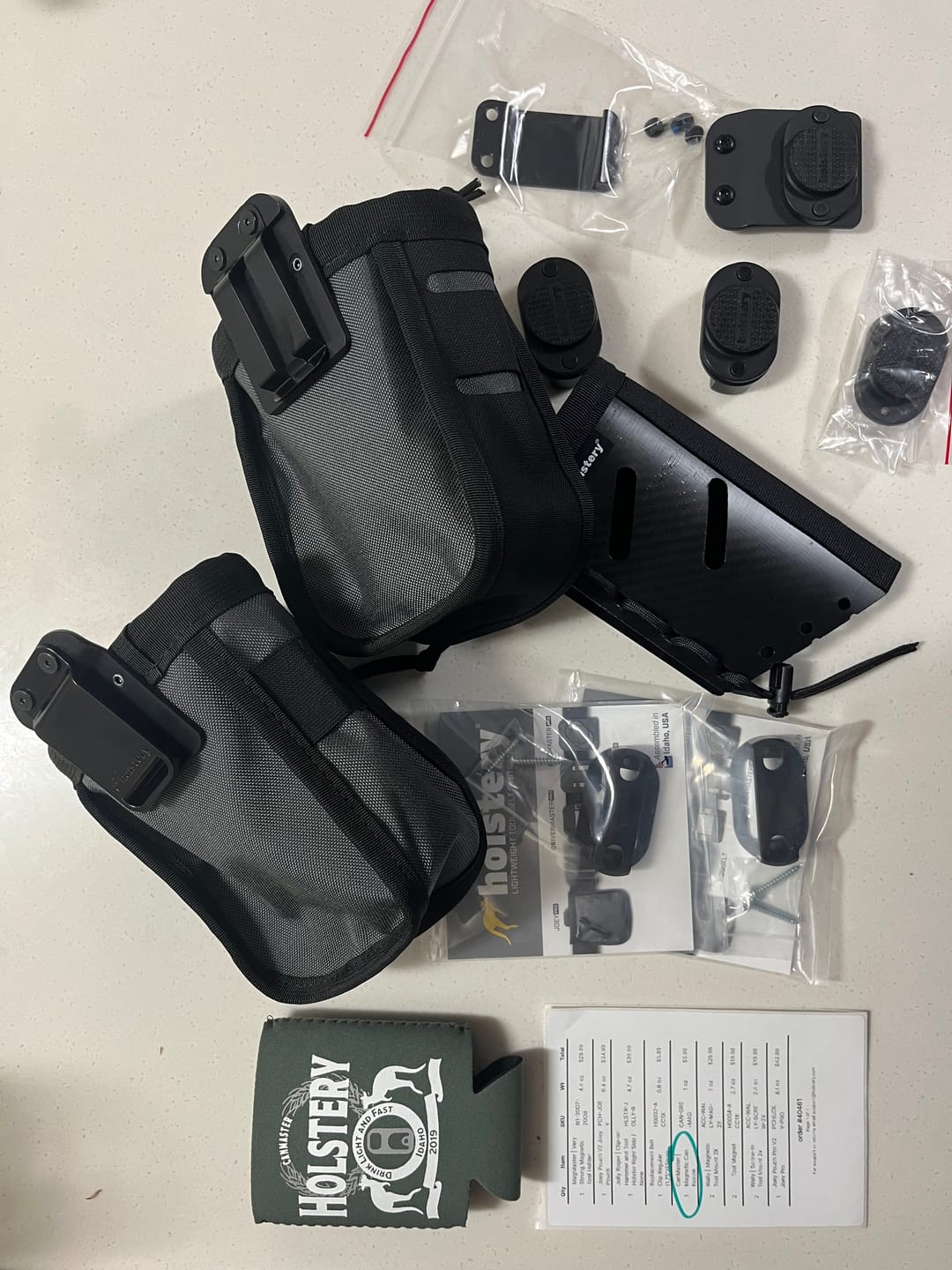 Customer photo review of Jolly Roger | Clip-on Hammer and Tool Holster