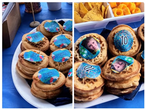 Customer photo review of 15 x 5 cm Pre-cut Standard Cupcake Custom Edible Icing Images