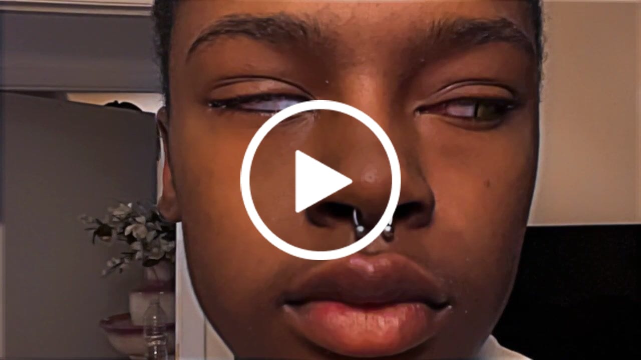 Customer video review of Halloween White out Colored Contact Lenses