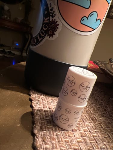 Customer photo review of LA LA LIPS LIP BALMS