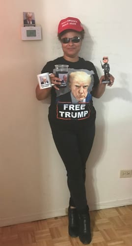 Customer photo review of Trump Mugshot T-Shirt