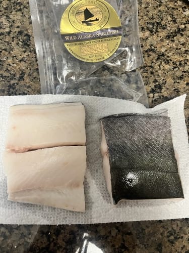 Customer photo review of Popsie's Wild Caught Alaska Sockeye Salmon & Sablefish Combo Box, 10lbs
