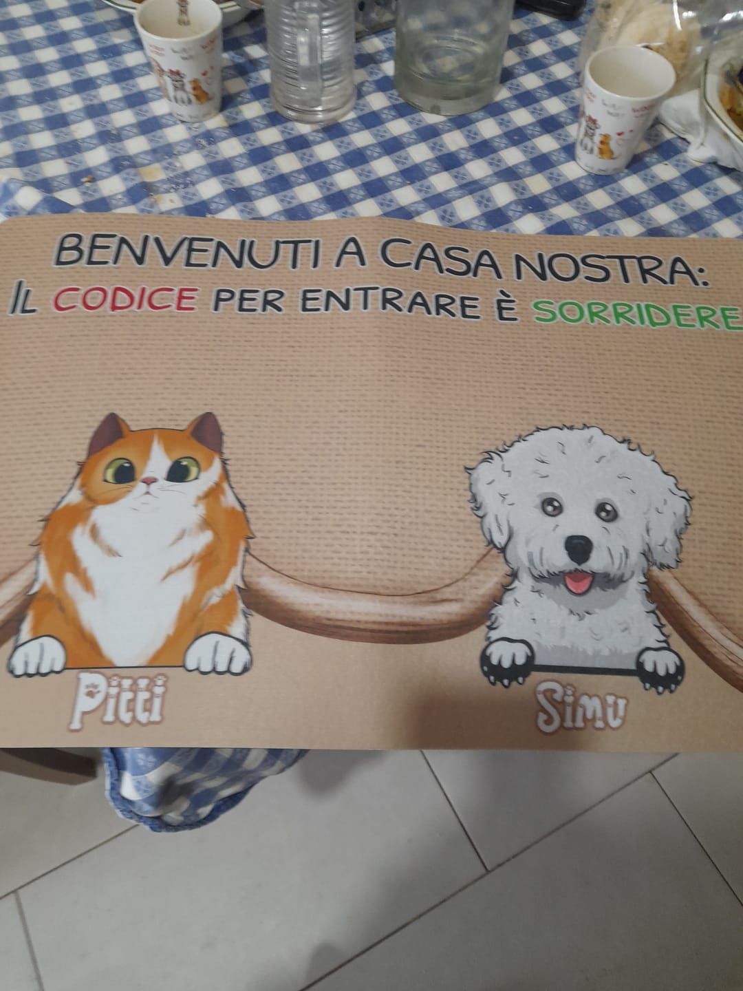 Customer photo review of Animaletti - Zerbino Personalizzabile