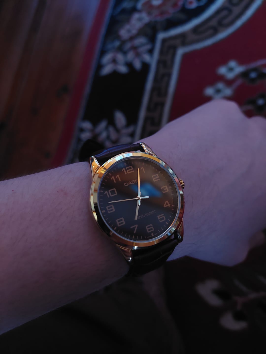 Customer photo review of Reloj Casio Análogo MTP-V001GL-1BUDF Negro Correa de Cuero