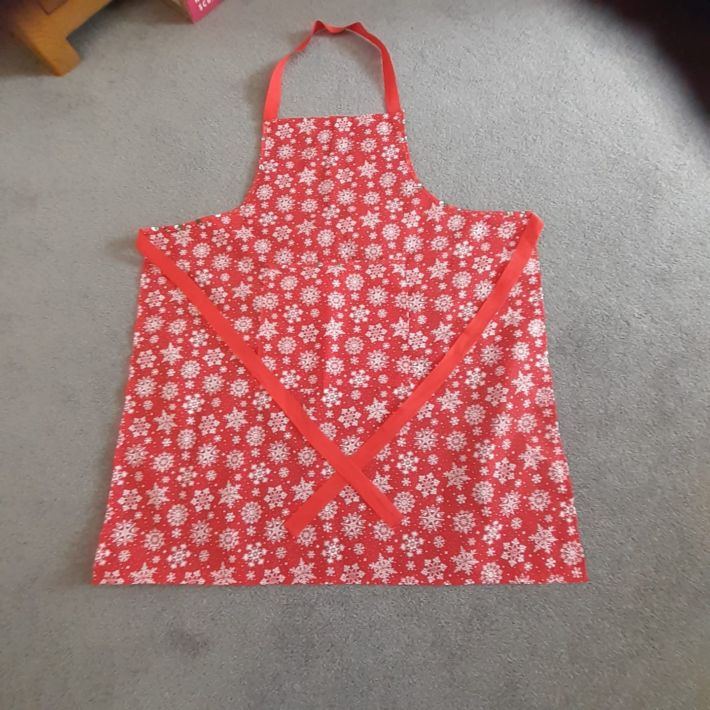 Customer photo review of All Over Snowflakes Polycotton Fabric