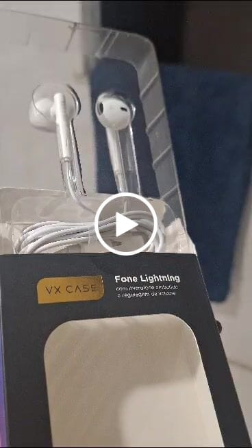 Customer video review of Fones de Ouvido Lightning VX Case - Branco