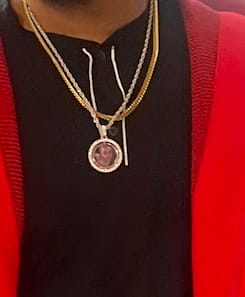 Customer photo review of Infinity Name Necklace