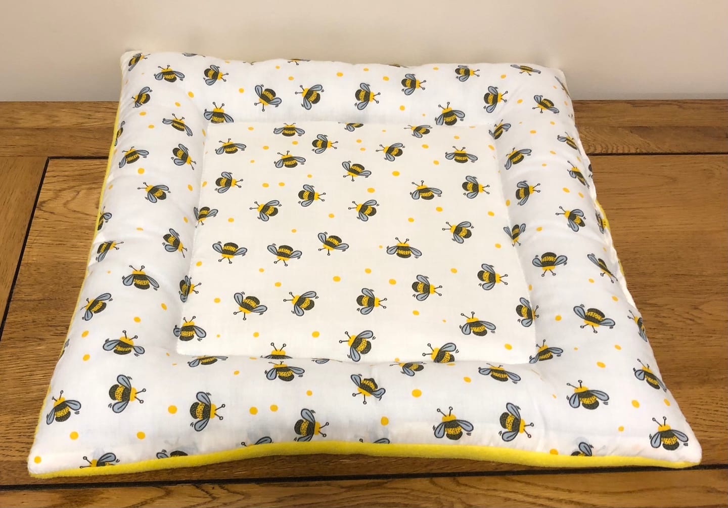 Customer photo review of White Polka Dot Anti Pill Polar Fleece Fabric