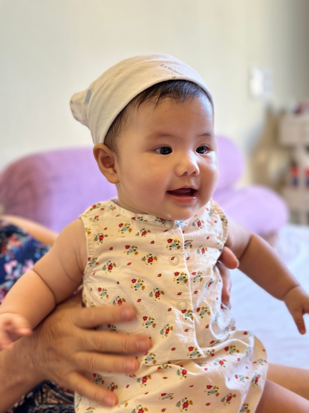 Customer photo review of Spring Flowers Sleeveless Baby Bubble Bodysuit