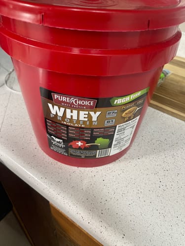Customer photo review of Whey Protein Isolate Peanut Better