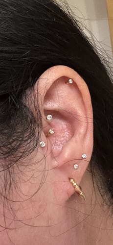 Customer photo review of Crystal Circular Barbell