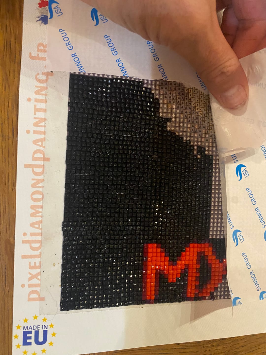 Customer photo review of Diamond Painting Personnalisé