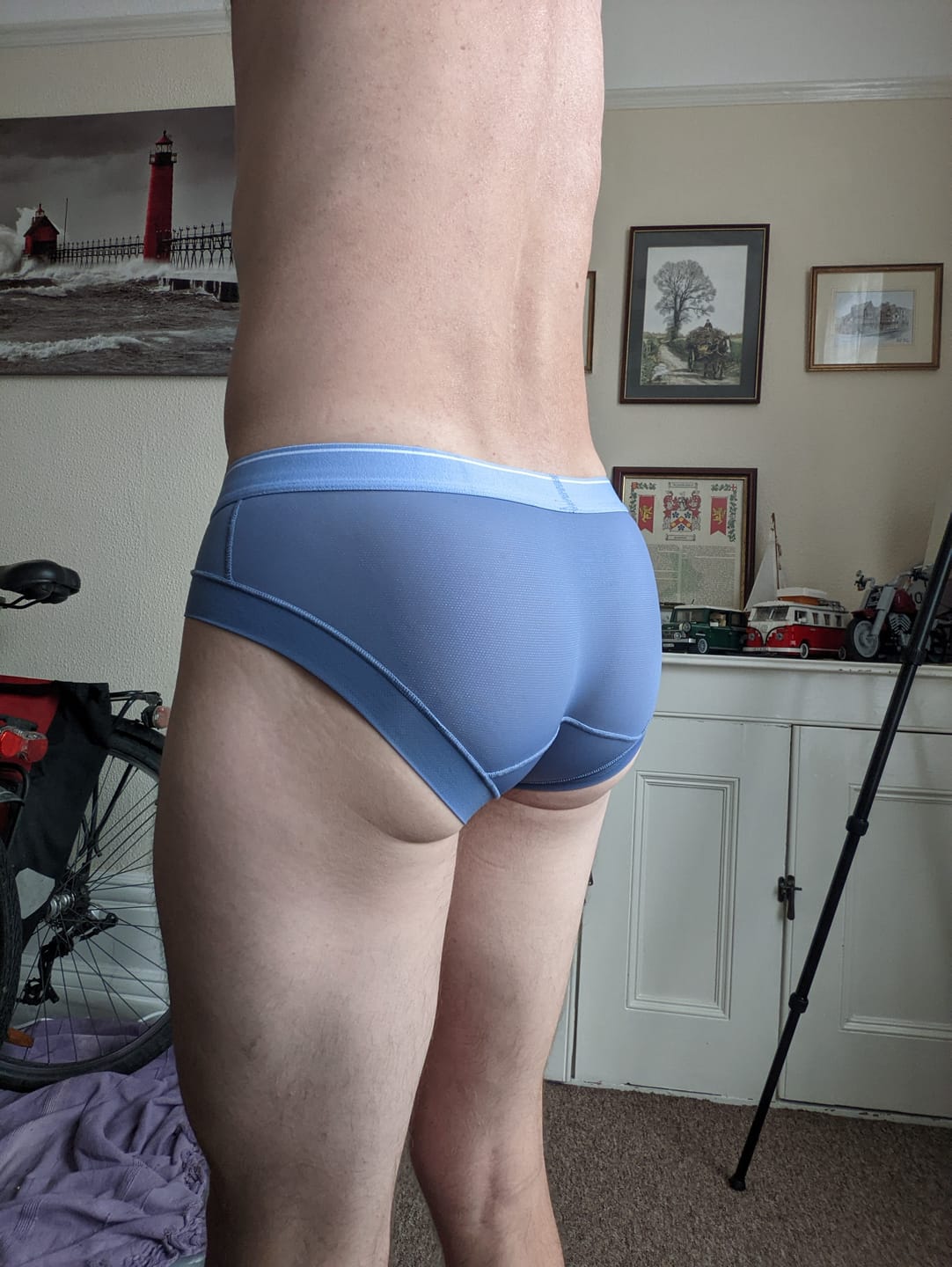 Customer photo review of 3 Pack Comfy U Convex Pouch Briefs For Men