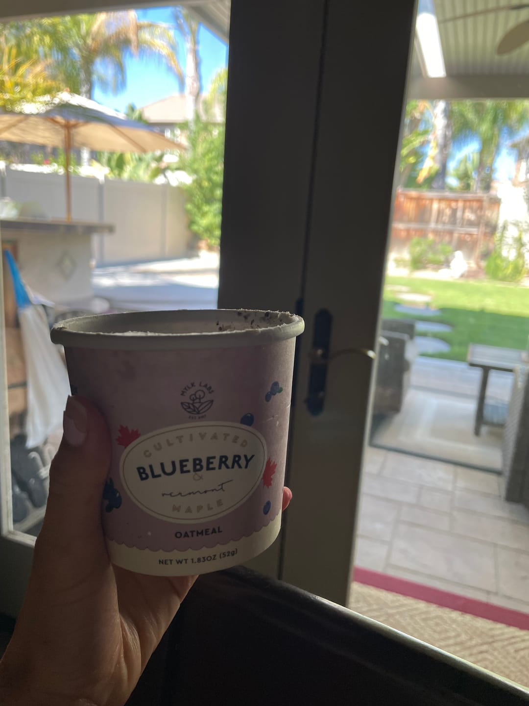 Customer photo review of Blueberry Maple Oatmeal
