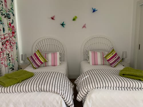 Customer photo review of Butterfly Rattan Bedhead SALE - PICK UP ONLY